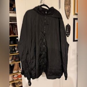 ASOS Black Hooded Raincoat